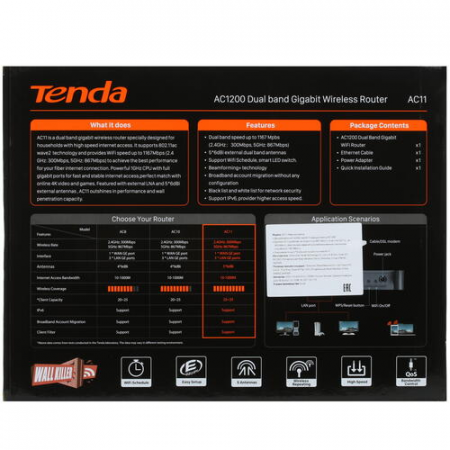 Wi-Fi роутер Tenda AC11, фото , изображение 8