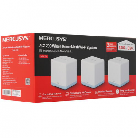 MESH-комплект Mercusys Halo H30 (3-pack), фото , изображение 9