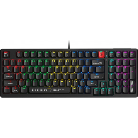 Клавиатура A4Tech Bloody S98 механическая черный USB for gamer LED (S98 BLACK), фото 