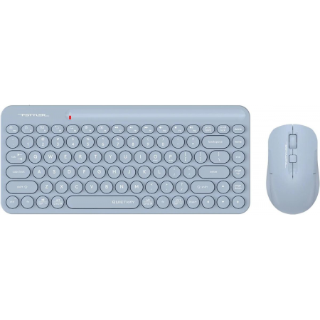 Клавиатура + мышь A4Tech Fstyler FG3200 Air клав:синий мышь:синий USB беспроводная slim Multimedia, фото 