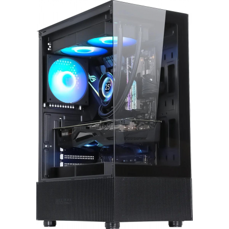 Корпус Formula Crystal Z1 черный без БП ATX 2xUSB2.0 1xUSB3.0 audio bott PSU, фото 