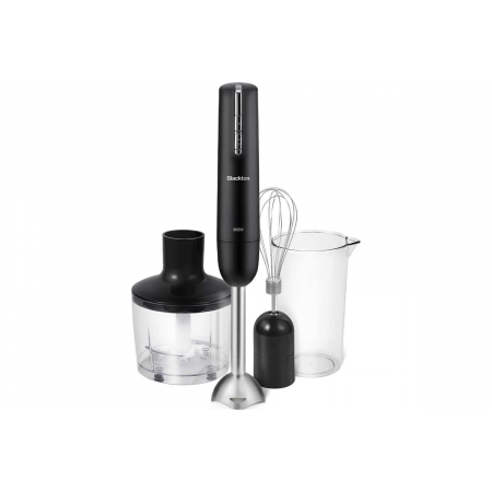 Блендер Blackton Bt HB401P Black. Мощность 900 Вт / 3 в 1: блендер, миксер, измельчитель / 2 скорости работы / Объем чаши измельчителя 500 мл / Объем мерного стакана 600 мл / Ножи из нержавеющей стали / Длина сетевого шнура 1.3 м / Напряжение 220-240 В, 5, фото 