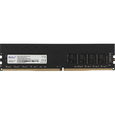 Память DDR4 8GB 3200MHz Netac NTBSD4P32SP-08J Basic RTL PC4-25600 CL22 DIMM 288-pin 1.2В single rank Ret, фото 