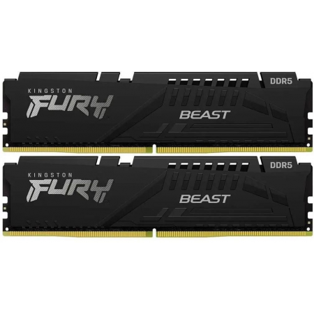 Память DDR5 2x8GB 5600MHz Kingston KF556C36BBEK2-16 Fury Beast Black RTL PC5-44800 CL36 DIMM 288-pin 1.25В Ret, фото 
