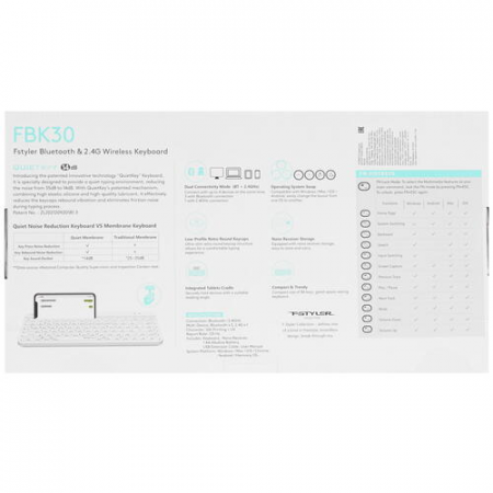 Клавиатура беспроводная A4Tech Fstyler FBK30 1678660, фото , изображение 7
