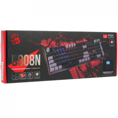 Клавиатура A4Tech Bloody B865 механическая серый/черный USB for gamer LED, фото , изображение 9