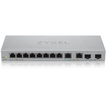 Коммутатор Zyxel XGS1210-12-ZZ0102F 8x1Гбит/с 2x2.5Гбит/с 2SFP+ управляемый, фото 