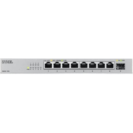 Коммутатор Zyxel XMG-108-ZZ0101F 8x2.5Гбит/с 1SFP+ неуправляемый, фото 
