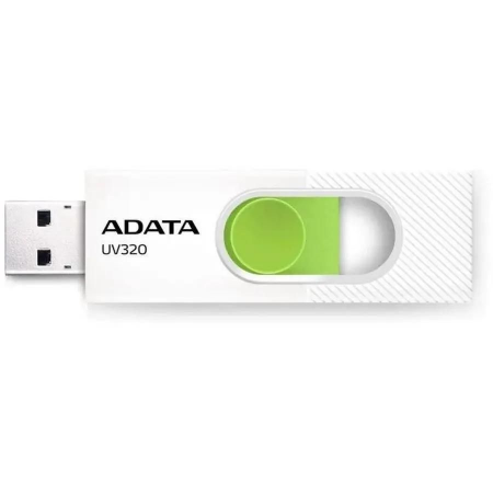 Флеш накопитель 64GB USB 3.2 Gen1 AUV320-64G-RWHGN White/Green, фото 