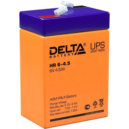 Батарея Delta HR 6-4.5 (6V, 4.5Ah), фото 