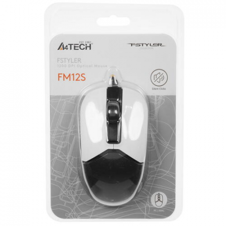 Мышь проводная A4Tech Fstyler FM12S Чёрный, фото , изображение 7