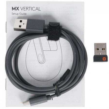 Вертикальная мышь беспроводная Logitech MX Vertical (910-005448) Чёрный, фото , изображение 6