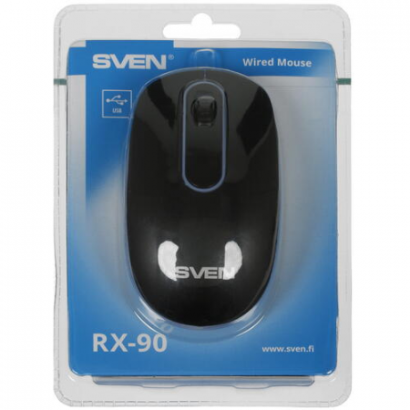 Мышь проводная SVEN RX-90 (SV-020644) Чёрный, фото , изображение 7