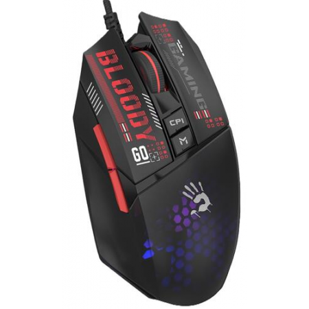 Мышь проводная A4Tech Bloody W60 Max Mini Чёрный, фото , изображение 2