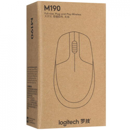 Мышь беспроводная Logitech M190 (910-005923) Чёрный, фото , изображение 7