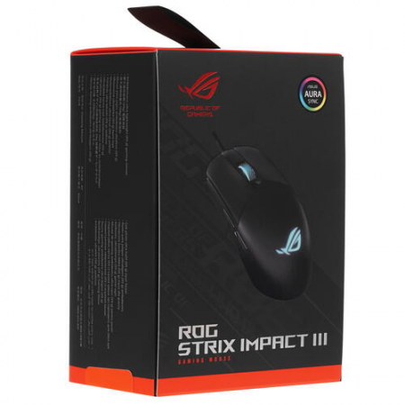 Мышь проводная ASUS ROG Strix Impact III (90MP0300-BMUA00) Чёрный, фото , изображение 9