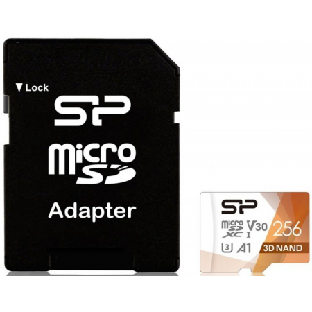Карта памяти 256Gb MicroSDHC Silicon Power Superior Pro (A1SP256GBSTXDU3V20AB), фото 