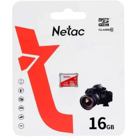 Флеш карта microSDHC 16Gb Netac P500 ECO (50/95 Mb/s, no adapter) (NT02P500ECO-016G-S), фото 