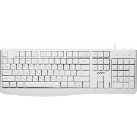 Клавиатура Acer OKW301 белый USB (ZL.KBDCC.01B), фото 
