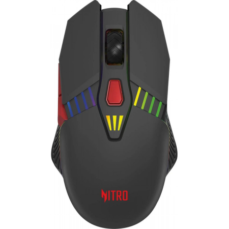 Мышь Acer Nitro OMR305 черный оптическая (3200dpi) беспроводная BT/Radio USB (6but), фото 