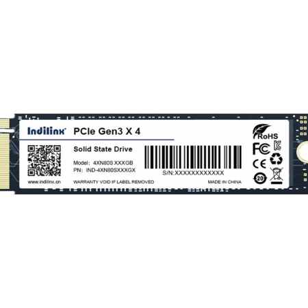 Накопитель SSD Indilinx 1Tb M.2 2280 NVME PCI-E (IND-4XN80S001TX), фото 