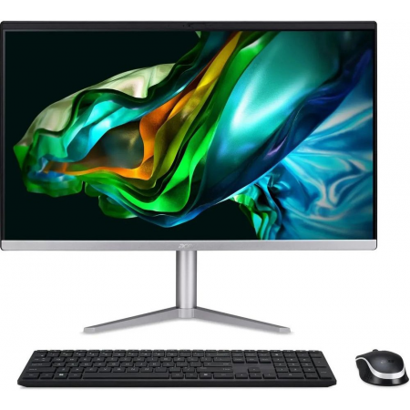 Моноблок Acer Aspire C24-1300 23.8 Full HD Ryzen 3 7320U (2.4) 8Gb SSD512Gb RGr CR Eshell GbitEth WiFi BT 65W клавиатура мышь Cam черный 1920x1080, фото 