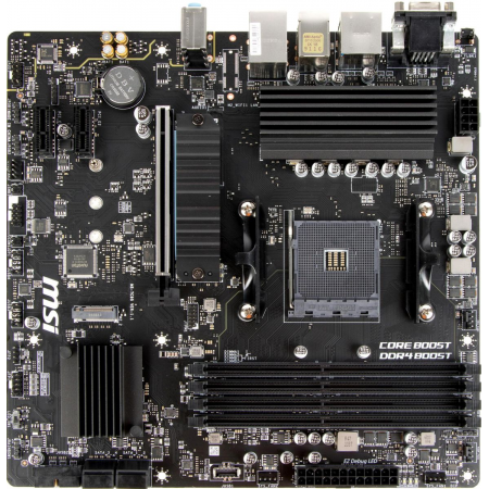 Материнская плата MSI B550M PRO-VDH Soc-AM4 AMD B550 4xDDR4 mATX AC`97 8ch(7.1) GbLAN RAID+VGA+HDMI+DP, фото 