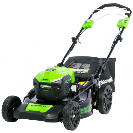 Газонокосилка аккумуляторная  GreenWorks GD40LM46SP 40В, 46см, самоходная (c аккумуляторной батареей 4АЧ и зарядным устройством) (2506807UB), фото , изображение 4