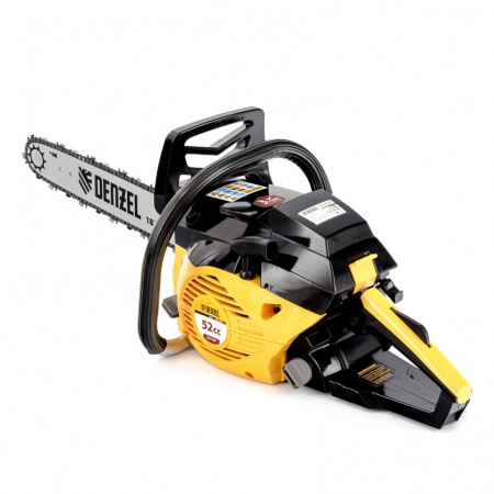 Пила цепная бензиновая DS-5218, шина 45 см, 52см3, 3 л.с., шаг 0,325, паз 1,5 мм, 72 зв// Denzel, фото , изображение 2