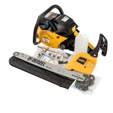 Пила цепная бензиновая DS-5218, шина 45 см, 52см3, 3 л.с., шаг 0,325, паз 1,5 мм, 72 зв// Denzel, фото , изображение 5