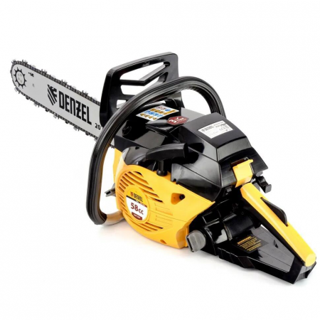 Пила цепная бензиновая Denzel DENZEL DGS-5820, шина 50 см, 58см3, 4,1 л.с., шаг 0,325, паз 1,5 мм,, фото , изображение 7