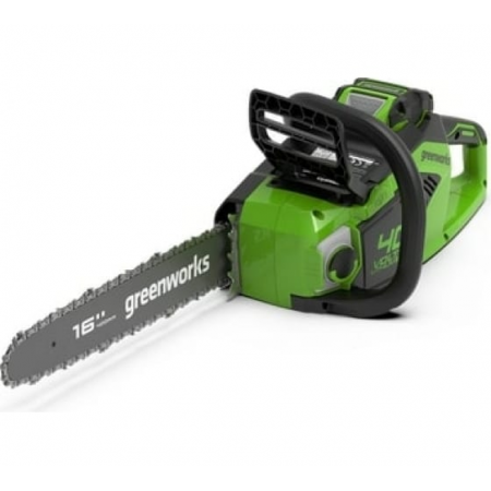 Цепная пила аккумуляторная (2005807UA) GreenWorks GD40CS18, 40V, 40 см, бесщеточная,  1,8 КВТ, с АКБ 2АЧ и ЗУ, фото , изображение 8