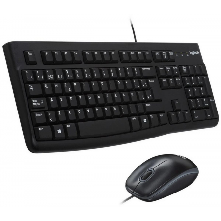 Клавиатура + мышь Logitech MK120 клав:черный мышь:черный/серый USB (920-002562), фото 