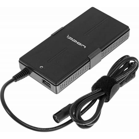 Блок питания Ippon S65U автоматический 65W 15V-19.5V 8-connectors 4.3A 1xUSB 2.1A от бытовой электросети LED индикатор, фото 