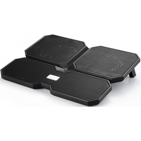 Охлаждающая подставка для ноутбука Deepcool MULTI CORE X6 15.6 380x295x24mm 24dB 2xUSB 900g Fan-control Black, фото 
