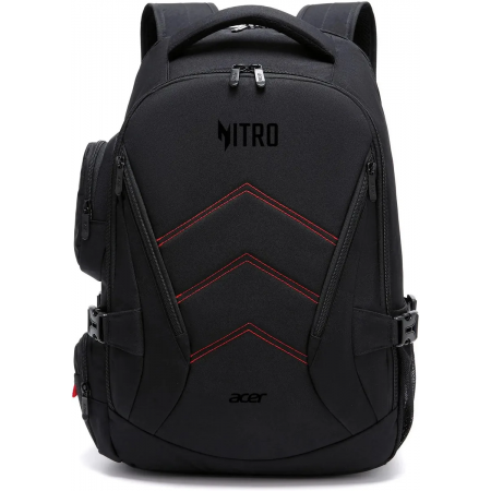 Рюкзак для ноутбука 15.6 Acer Nitro OBG313 черный/красный полиэстер (ZL.BAGEE.00G), фото 