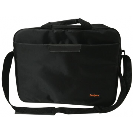 Сумка ExeGate EX264610RUS Office F1595 Black, черная, полиэстер, для ноутбуков до 15.6, фото 