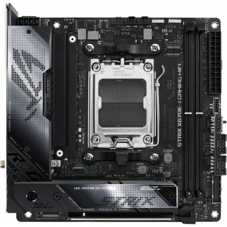 Материнская плата ASUS ROG STRIX X670E-I GAMING WIFI, SocketAM5 AMD X670 2xDDR5 mini-ITX AC`97 8ch(7.1) 2.5Gg RAID+HDMI, фото 