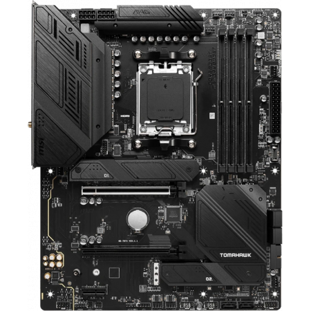Материнская плата MSI MAG B650 TOMAHAWK WIFI SocketAM5 AMD B650 4xDDR5 ATX AC`97 8ch(7.1) 2.5Gg RAID+HDMI+DP, фото 