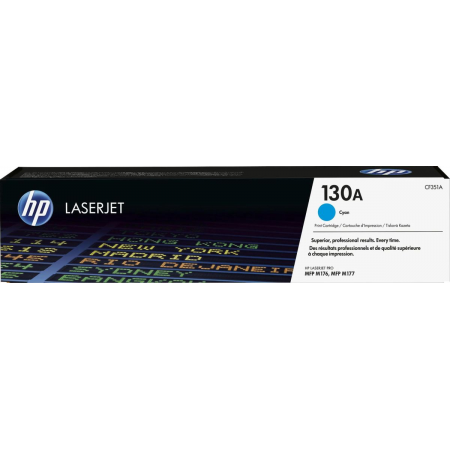 Тонер Картридж HP 130A CF351A голубой для HP M153/M176/M177, фото 