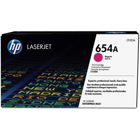 Тонер Картридж HP 654A CF333A пурпурный для HP CLJ Ent M651n/M651dn/M651xh/M680dn/M680f (15000стр.), фото 