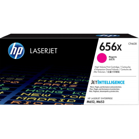 Тонер-картридж HP 656X пурпурный увеличенной емкости для HP CLJ M652/M653 (CF463X) 22000 стр, фото 