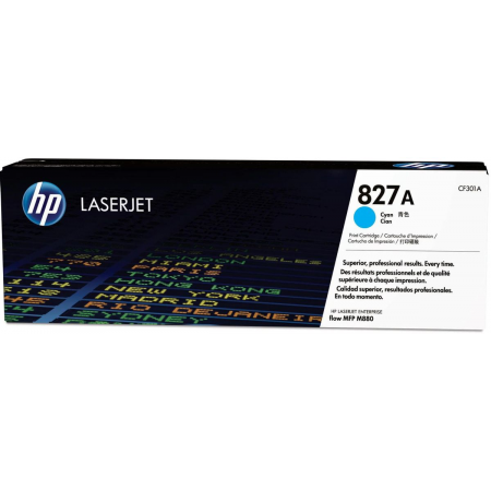 Тонер Картридж HP 827A CF301A голубой для HP CLJ Ent M880, фото 