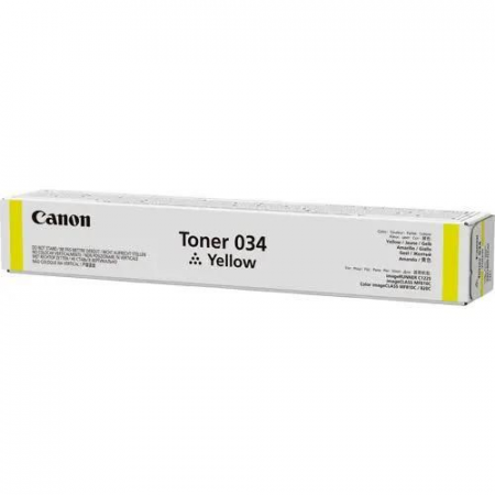 Тонер-картридж Canon 034 9451B001 желтый туба для копира iR C1225iF 7300 стр., фото 