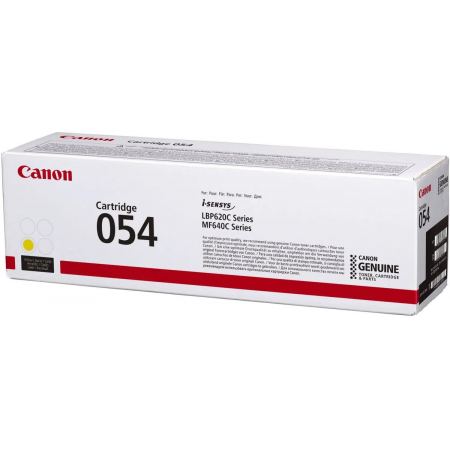 Тонер Картридж Canon 054 Y 3021C002 желтый (1200стр.) для Canon MF645Cx/MF643Cdw/MF641Cw/LBP623Cdw/621Cw, фото 