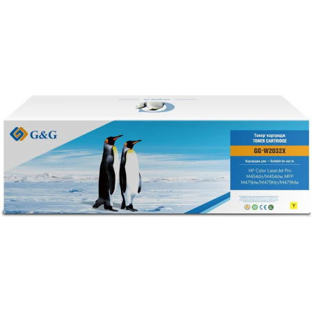 Картридж лазерный G&G GG-W2032X 415X желтый (6000стр.) для HP LJ M454/MFP M479, фото 