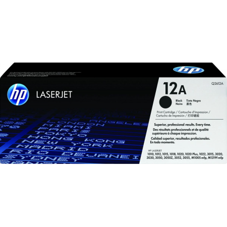 Тонер-картридж HP Q2612A черный для LaserJet 1010/1018/1020/1012/1015/3015/3020/3030 (2000стр.), фото 