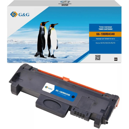 Картридж лазерный G&G GG-106R04348 черный (3000стр.) для Xerox B210/B205/B215, фото 