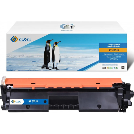 Картридж лазерный G&G GG-C051H черный (1700стр.) для Canon LBP 162dw/MF 264dw/267dw/269dw, фото 