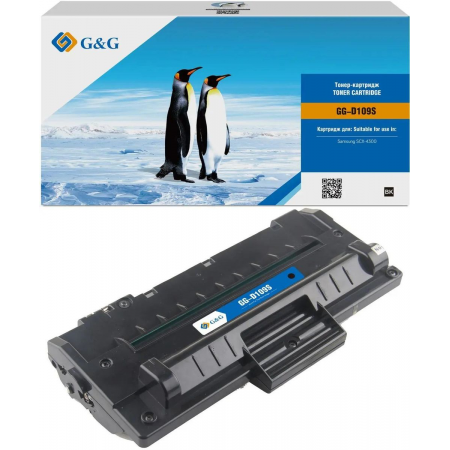 Картридж лазерный G&G GG-D109S черный (2000стр.) для Samsung SCX-4300, фото 